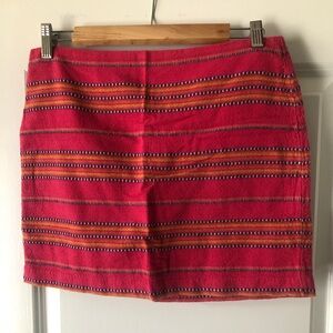 Stripe knit pattern mini skirt Size 2 GAP